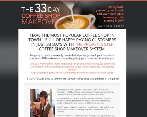 The 33 Day Coffee Shop Makeover