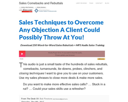 + Sales Rebuttals » Overcoming Objections » Closing Techniques