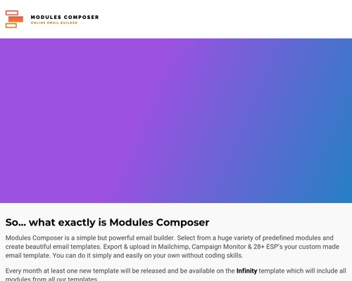 Modules Composer – Psd2Newsletters