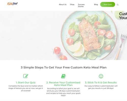 Simple Keto Test: Free Custom Keto Meal Plan