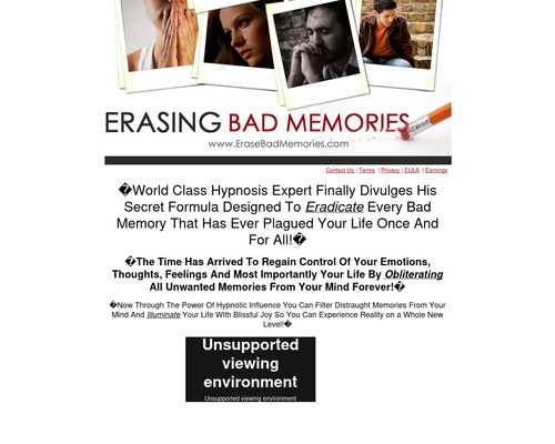 Erase Bad Memories