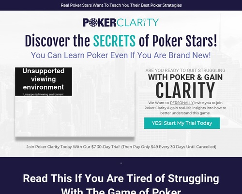 Poker Clarity – Poker Training From Professionals